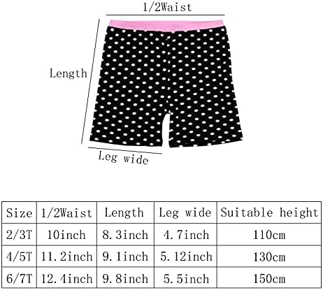Newitin 8 חלקים מכנסיים מכנסיים בנות בנות אופניים קצרות נוחות נוחות ומכנסיים בטיחותיים, 8 צבעים