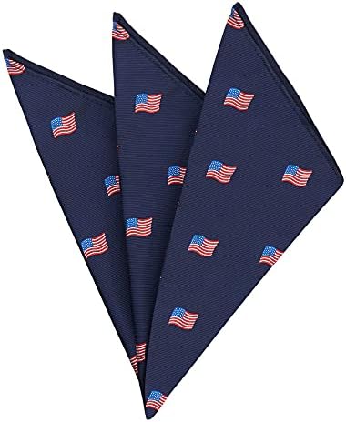 יעקב אלכסנדר ארוג אמריקאי דגלי ארהב חיל הים כיס כיכר ממחטה עבור גברים ונערים