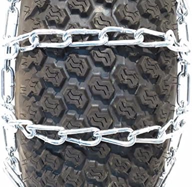The Rop Shop New Pair 2 שרשראות צמיגי קישור 15x6x6 15x5x6 14x5.50x5 עבור UTV טרקטורון Maxtrac ללא