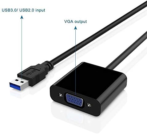 AXGEAR USB 3.0 לממיר VGA מתאם וידאו חיצוני מתאם רב-תצוגה כרטיס גרפי