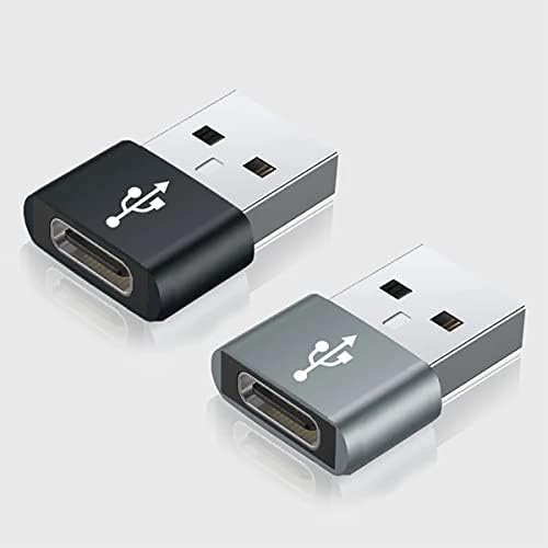 USB-C נקבה ל- USB מתאם מהיר זכר התואם ל- Samsung SM-T820 שלך למטען, סנכרון, מכשירי OTG כמו מקלדת,