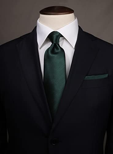 טאקמין גברים עניבת קשרים מוצקים לגברים אדרה עניבות וכיס ריבועים סט עבור עסקים מקרית
