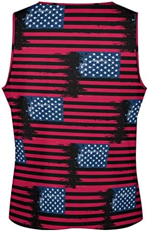 בציר אמריקאי דגל גברים של גופייה ללא שרוולים פיתוח גוף שרירים טי אימון כושר חולצה