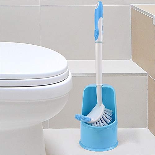 WITPAK מברשת דו צדדית ראש מברשת טואלט מחזיק שירות אמבטיה מברשת שירותים מברשת שירות כחול