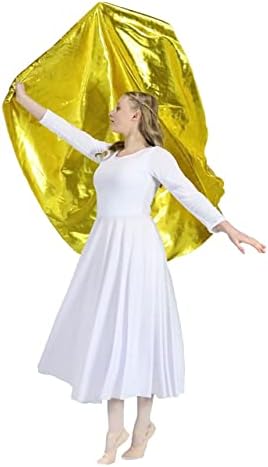 דגל פולחן ריקוד לשבח Danzcue עם רוד, כרזת ריקוד כנסייה ליטורגי, זהב