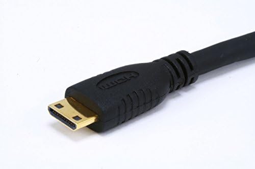 Monoprice 3645 6 '30AWG MINI -HDMI סוג C ל- HDMI מסוג A כבל - שחור