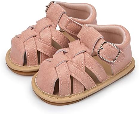 זואר תינוקות בנות בנות סנדלי נושם פרמיום תינוק קיץ קיץ חיצוני נעלי חוף מזדמנים פעוט קל פרח קשת קשת