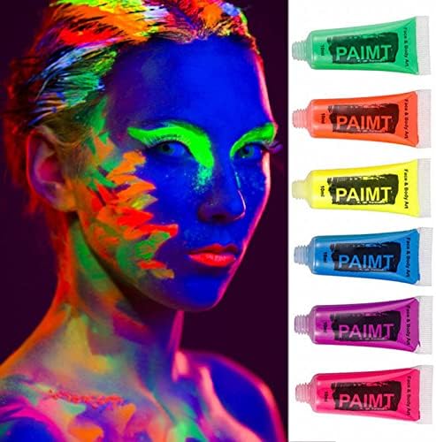 ציור גוף צבע פלורסנט פנים מאווררי צבע מאוורר פעילויות ציור פלואורסצנטי ציור ליל כל הקדושים צבע