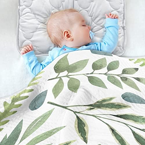 חזיר אביב ירוק עלים ירוקות שמיכות לתינוק 30 x 40 בציון דיו שמיכת פעוטות שמיכה עריסת עריסה מיטה מיטה למיטה פעוטות