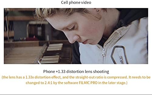 עדשת טלפון נייד של אודקאי, 2.4: 1 עדשת צילומי סרט מסך רחב, טלפון נייד 1.33X רוחב רוחב מסך כסף צילום מקצועי, נייד