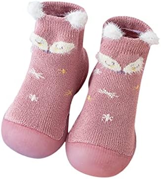 בנות תינוקות בנות בעלי חיים מצוירים גרביים נעליים פעוטות צמר גרביים רצפה ללא החלקה נעלי נעלי רשת תינוקות