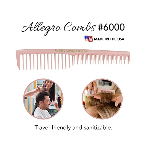 Allegro Combs 6000 הקנטות קומבס קומבס מסרקי שיער אוורור מסרקי שן שן שן סטייליסט שן שיער שיער מתולתל