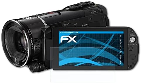 סרט הגנת המסך של Atfolix תואם למגן מסך Canon Legria HF S21, סרט מגן אולטרה-ברור FX