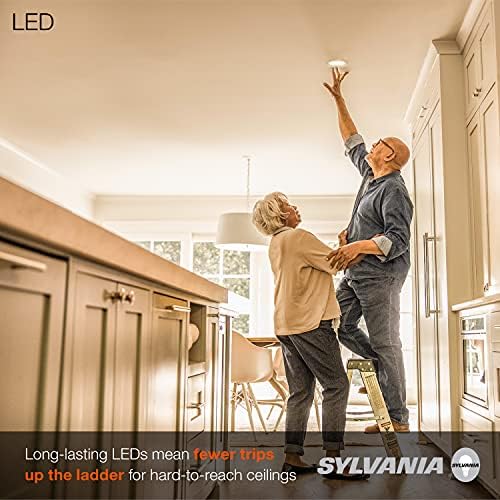Sylvania 5 /6 LED תאורה שקועה תאורה למטה עם חיתוך, ניתן לעמעום, 9W = 65W, 675 לומן, 3000K לבן רך, מדורג רטוב