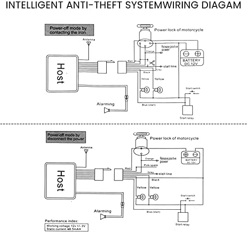 ATFWEL מערכת אזעקת אופנוע אטומה אטומה 12 וולט אופנוע אנטי-גניבה מערכת אבטחת אזעקה מערכת שלט