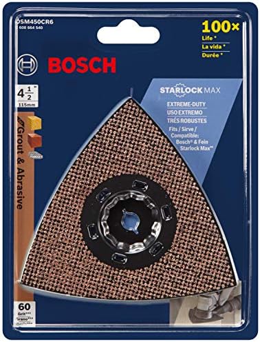 Bosch OSM450CR6 Starlockmax מתנדנד מרובה-כלי קרביד 60 דלתא חצץ כרית מלטש