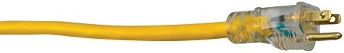 Southwire 2588 50-ft 12/3 SJTW Outdoor, אמריקאי תוצרת חובה כבדה 3 שימוש מסחרי, צהוב ויער 25878802 2587SW8802 25ft