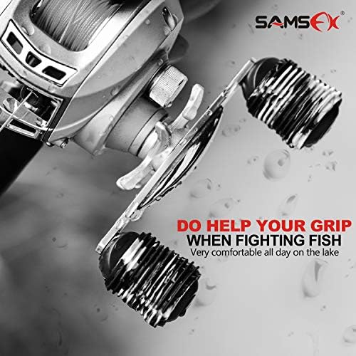 SAMSFX גומי דיג ידית סליל שרוול אחיזה שאינו החלקה על כיסויי ידית פיתיון ליציקה או סליל מסתובב