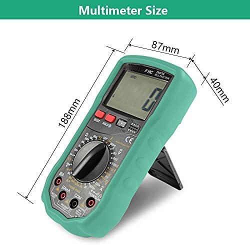 Walnuta Multimeter Multimeter 6000 ספירות AC/DC Ammeter Voltmeter Back Backmeter טמפרטורה
