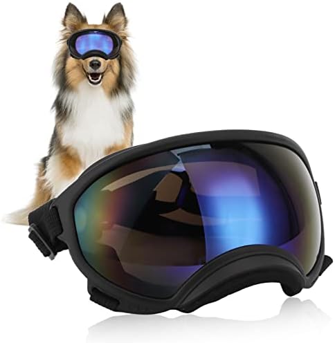 משקפי שמש של כלבים משקפי כלבים, הגנת UV הגנה על רוח הגנה על אבק משקפי מחמד משקפי חיית מחמד הגנה על ללבוש