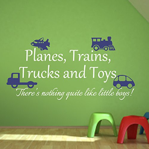 מדבקות קיר במשתלה הצעת מחיר לחדר משחק מטוסים מכשיר משאיות וצעצועים מדבקת קיר עיצוב אמנות חדר תינוקות C