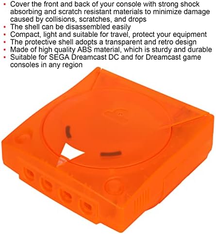 מעטפת דיור, מעטפת מגן מפלסטיק כתום הגנה מקיפה עבור Sega Dreamcast DC