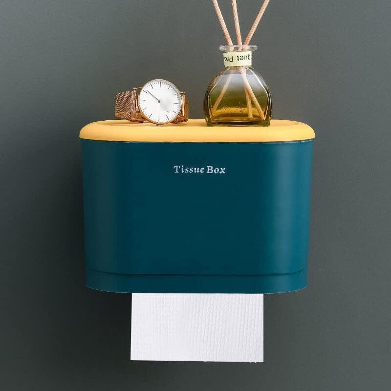 מחזיק נייר טואלט של קואייוס קופסא אחסון אמבטיה קופסת טואלט מחזיק רקמות נייר קיר קיר רכוב קופסה רכוב על
