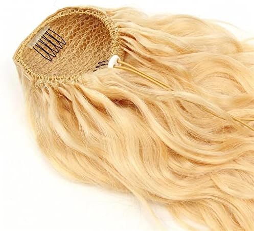 קוקו פאה לנשים 10-24 ארוך קוקו הארכת שיער טבעי גוף גלי בלונד שרוך קוקו לנשים קליפ קוקו הארכת מתולתל גלי קוקו פאה
