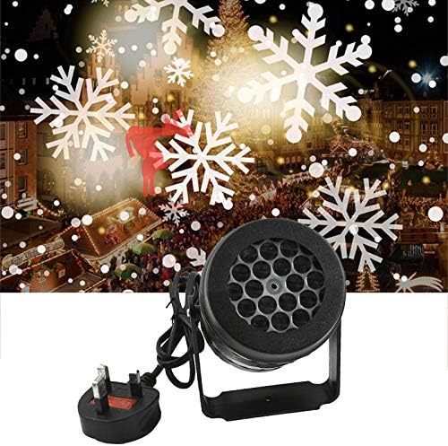 Dbylxmn זוהר במחצלת הכהה לילדים מקרן אורות LED חג המולד חיצוניים: שלג מסתובב עמיד למים עמיד