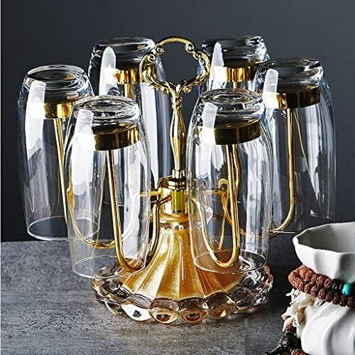 יצירתי כוס מחזיק ספל תה ניקוז כוס מדף מתלה בית סלון זכוכית מים כוס מגש במהופך