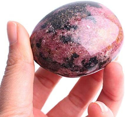 Qiaonnai ZD1226 1PC גביש טבעי אדום אדום רודוניטטציה אבן מלוטשת אבן פאלם אבן רייקי מתנה ריפוי