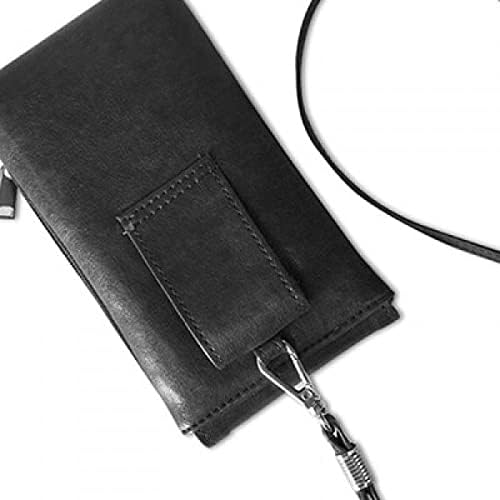 טפוי שלד פרצוף חמוד מצויר ארנק טלפון ארנק תליה כיס נייד כיס שחור