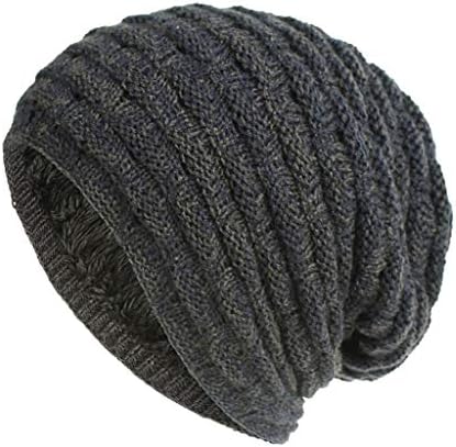 כפת כובע לגברים נשים החורף מקרית חם לפרוע פסים כפת הכימותרפיה כובע רך צמר מרופד רפוי לסרוג בימס