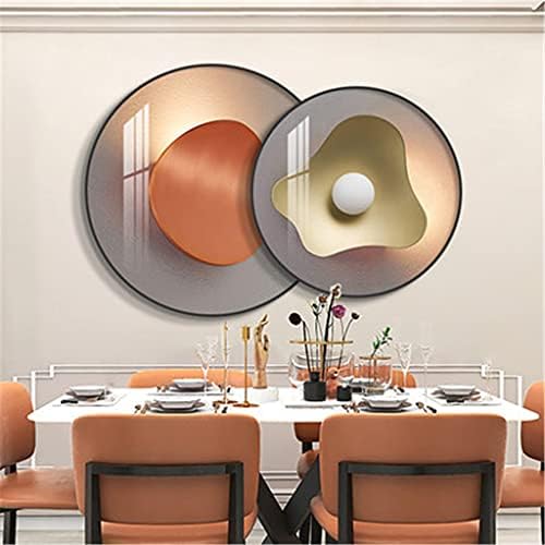 מודרני מינימליסטי סלון קישוט ציור עגול אור וצל ספת רקע קיר תליית ציור יצירתי גבי קיר