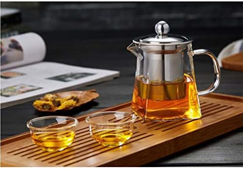 סיר תה קומקום עם עציצי תה משוחחים לסיר רופף סיר ברופ