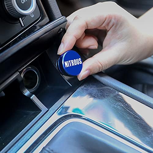 Melife Billet אלומיניום רכב החלפת תקע מצית, כפתור חנקן כפתור לחיצה אוניברסלי מתאים לרוב רכבי הרכב