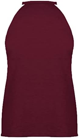 גופיות הלטר קרועות לנשים לנשים חולצות ללא שרוולים בצבע אחיד מזדמן חולצות טוניקה רופפות חולצות טוניקה