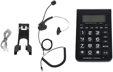טלפון כבל של Dpofirs עם אוזניות וחיוג, חינם דיבורית טלפלים טלפונים חוטים