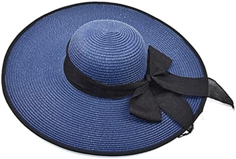כובע קיץ של ZSEDP נשים גדולות רחבות חוף כובע כובע כובע בוהמיה