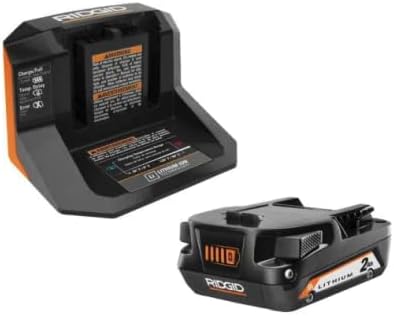 Ridgid 18V Lithium-ion 2.0 AH AH Stauding and Charger Starter ערכה