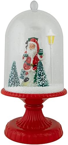 Northlight 13.5 LED מואר שלג סנטה מוזיקלי תחת קישוט חג המולד של קלוצ'ה