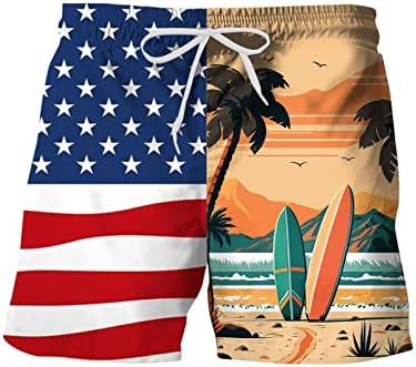 BMISEGM קיץ גברים ביקיני בגדי ים גברים באביב אביב קיץ מכנסי מכנסיים מזדמנים דגל טלאים מודפסים לוח ספורט