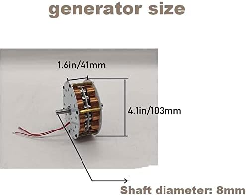 גנרטור מגנט קבוע תלת פאזי 80-100W, מחולל כוח AC רב שכבה כפולה רב-קוטב עם גנרטור ליבת ברזל 100-650 סלד