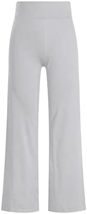 מכנסי CHGBMOK מכנסי נשים צבע אחיד מכנסי טרקלין לנשים מותניים גבוהים מזדמנים מופרז