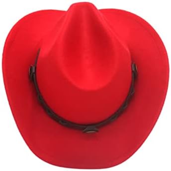 Faringoto גברים נשים בוקרים כובע קלאסי הרגיש כובע בוקרה מערבי רחב