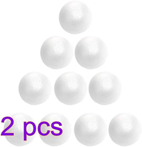 כדורי קצף מלאכה של Pretyzoom 20 יחידות כדורי מלאכה לבנים כדורי מלאכה כדורים כדורים עגולים צורות עוגת