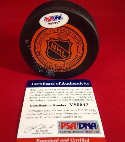 גארי שוצ'וק חתום על לוס אנג'לס קינגס קינגס הוקי פאק PSA/DNA Cert V85947 - חתימות NHL Pucks