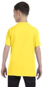 הנוער של האנס 61 גרם חולצת טריקו ללא תגיות - צהוב - XL -