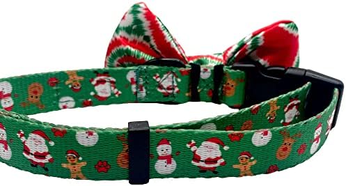 עניבות חמודה עניבה לחג המולד עניבת קשת כלב - עניבת קשת - 2 x 4 פרמיום קשת קשת איכותית לכלבים - להחליק