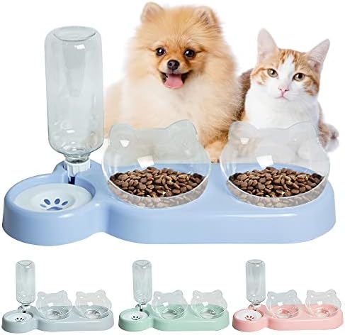 חדש אוטומטי חתול קערת מתקן מים מים אחסון לחיות מחמד כלב חתול מזון קערת מזון מיכל עם ווטררר לחיות מחמד ווטררר